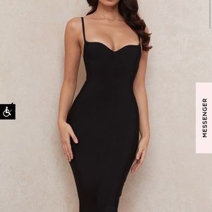 Black Sweetheart Neckline Dress